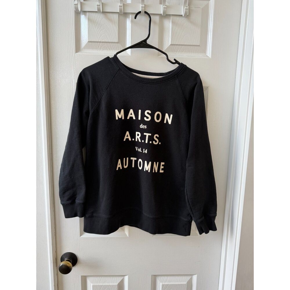 Madewell Womens Crewneck Black Sweater "Maison de A.R.T.S. Vol 14 Automne Small"